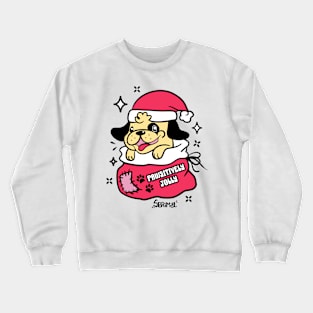 Pawsitively Jolly puppy Crewneck Sweatshirt